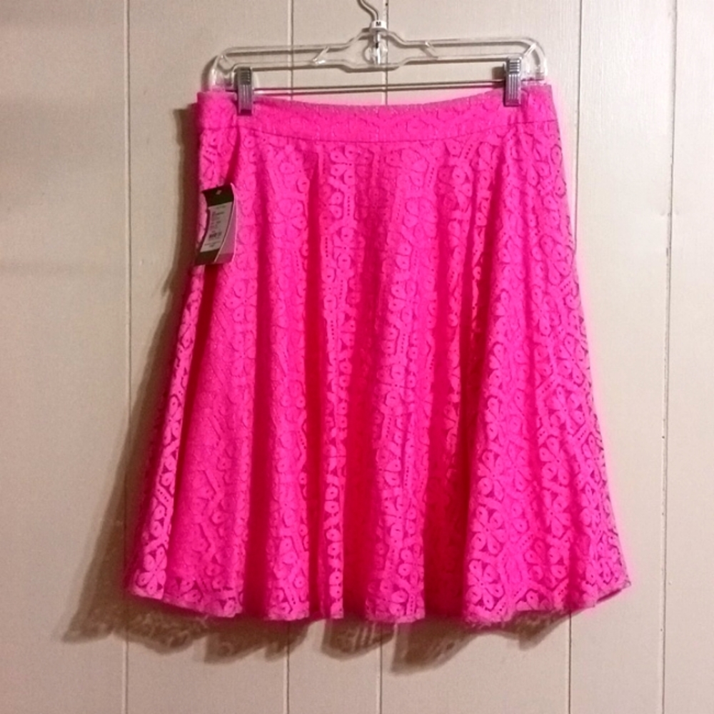 Lilly Pulitzer Pink Circle Skater Skirt